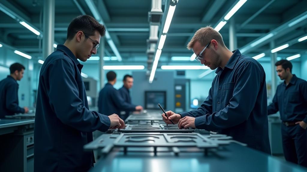 Nippon CarbonTech team working with advanced carbon fiber composites in a modern lab environment